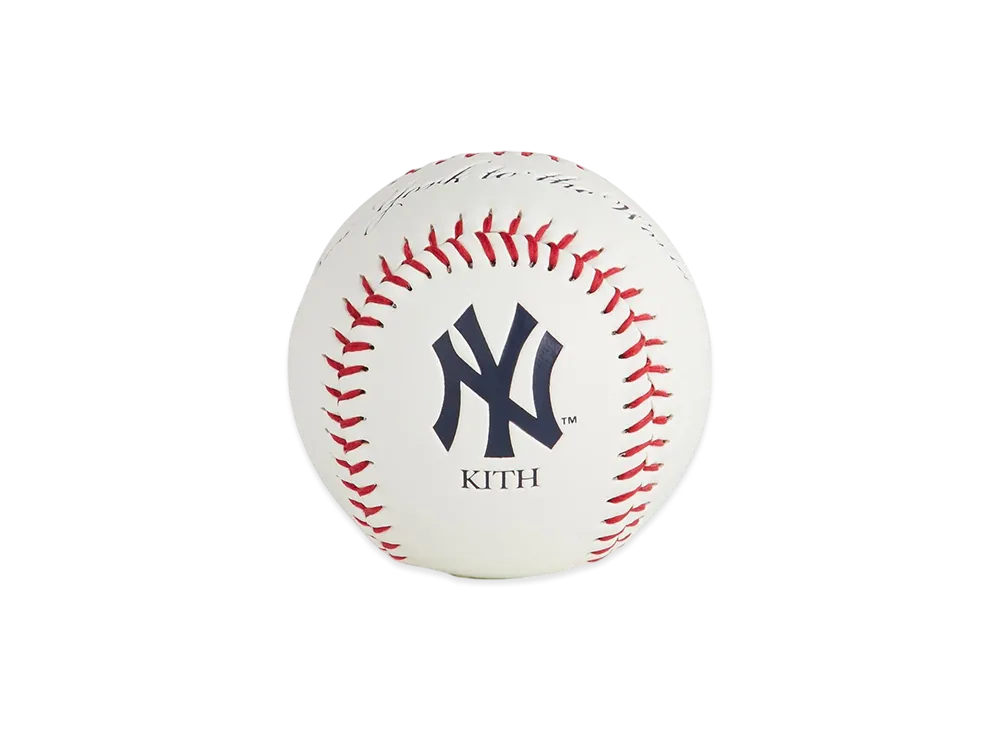 Kith x Rawlings for the New York Yankees Baseball "White"