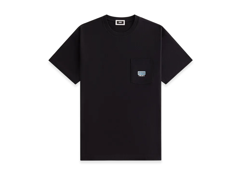 Kith Treats Swirling Live Tour Vintage Pocket Tee "Black"