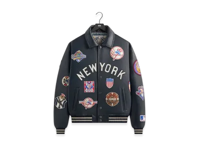 Kith x AVIREX For The New York Yankees Leather Jacket "Nocturnal"