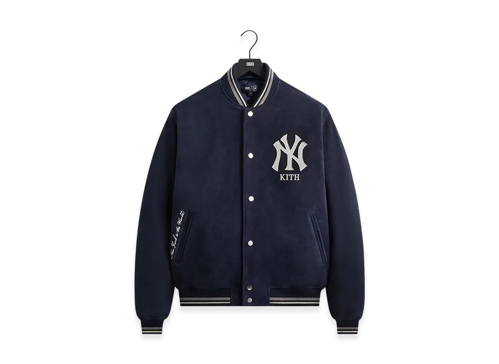 Kith x The New York Yankees Suede Porter Bomber Jacket "Nocturnal"