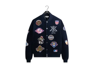 Kith x The New York Yankees Corduroy Avery Bomber Jacket "Nocturnal"