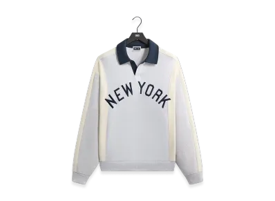 Kith x The New York Yankees Paneled Nelson Rugby "Light Heather Grey"