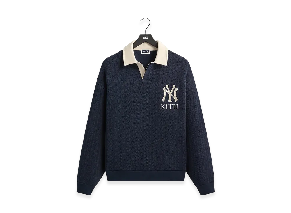 正規品 KITH × Champion キス コラボクオータージップ ネイビー Kithがニューヨーク・ヤンキースとのコラボコレクションを