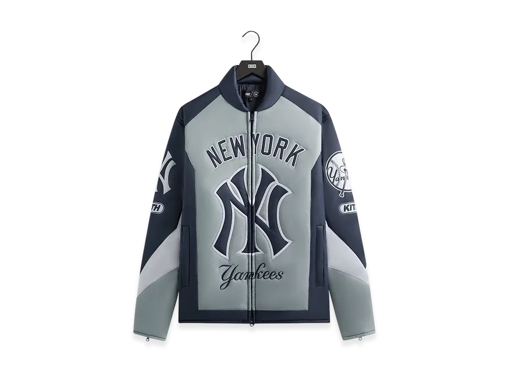 Kith x The New York Yankees Zip Brixton Puffed Shirt Jacket "Statue"