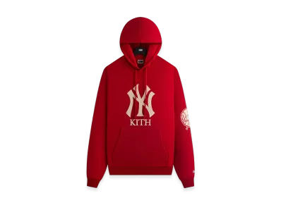 Kith x The New York Yankees Plush Fleece Cropped Braxton Hoodie "Fame"