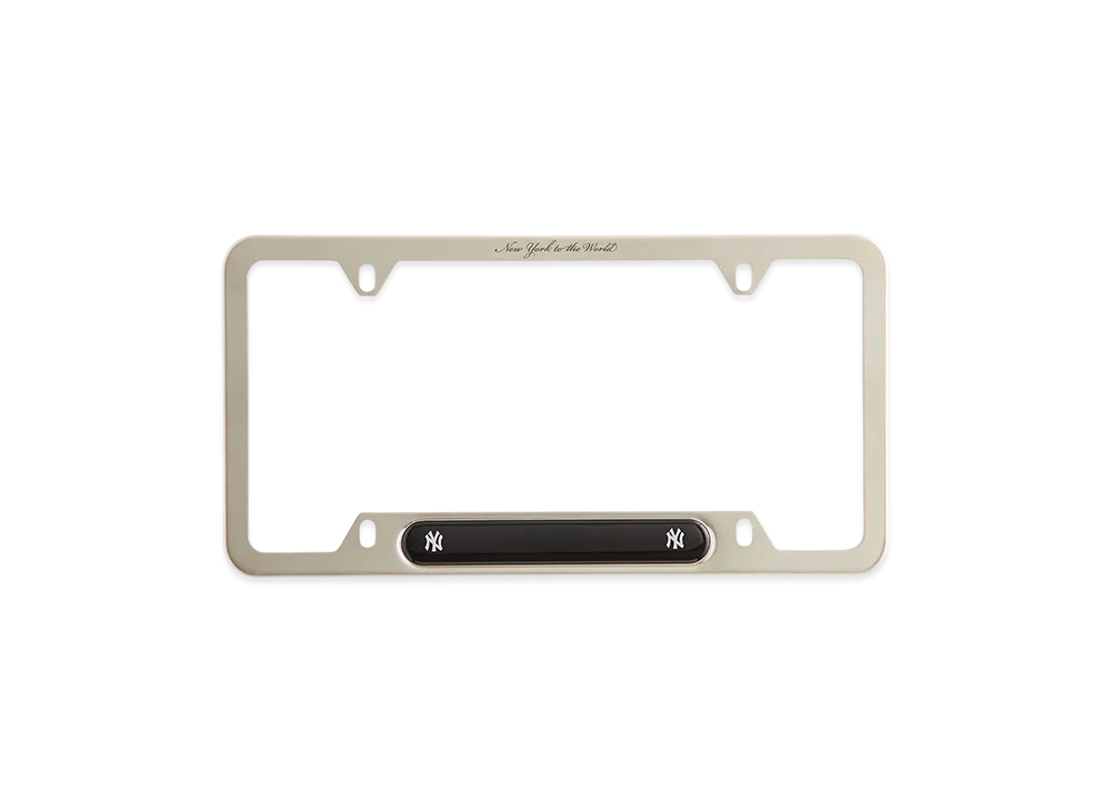 Kith x The New York Yankees License Plate "Silver"