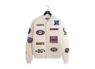 Kith x the NFL New York Giants Marvin Bomber Jacket "Sandrift"