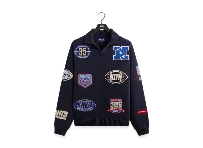 Kith x the NFL New York Giants Nelson Rugby Sweater "Nocturnal"
