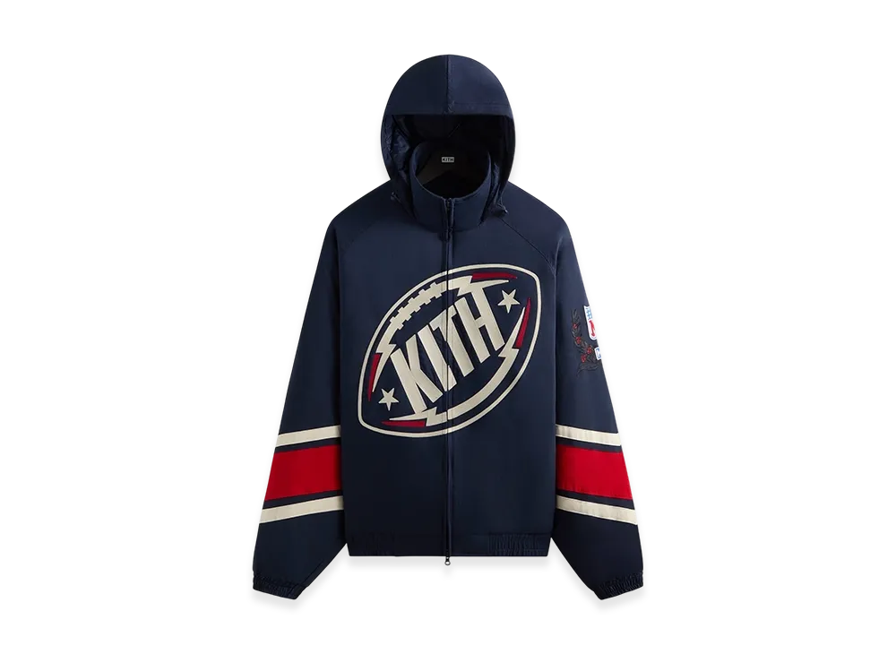 Kith x the NFL New York Giants Padded Nylon Jacket "Nocturnal"