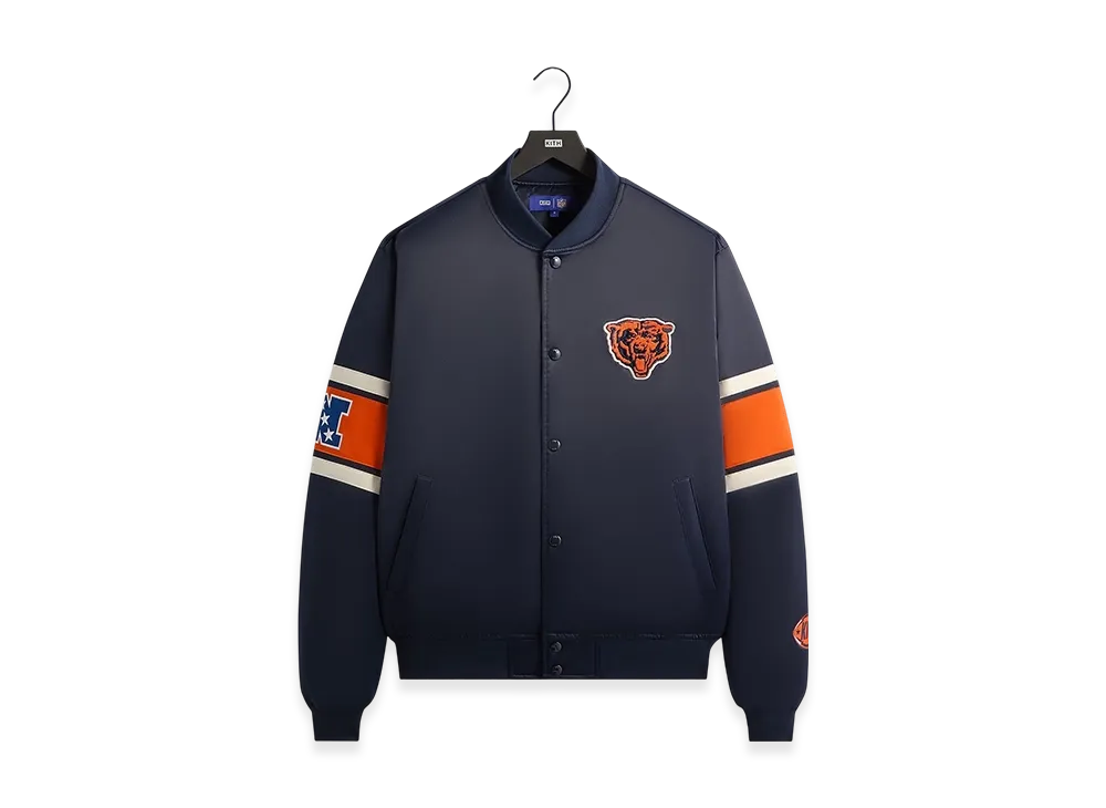 Kith x the NFL Chicago Bears Satin Bomber Jacket "Nocturnal"