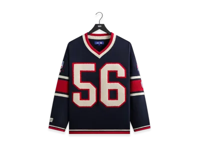 Kith x the NFL New York Giants V-Neck Beau Knit Sweater "Nocturnal"