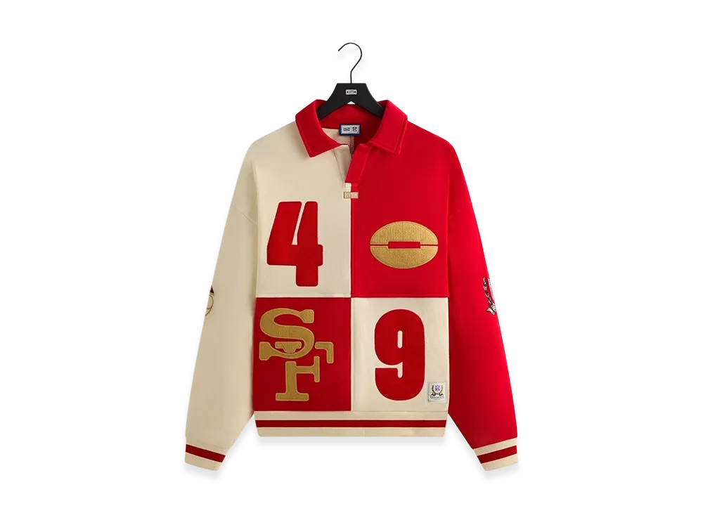 Kith x the NFL San Francisco 49ers Vintage Rugby "Sandrift"