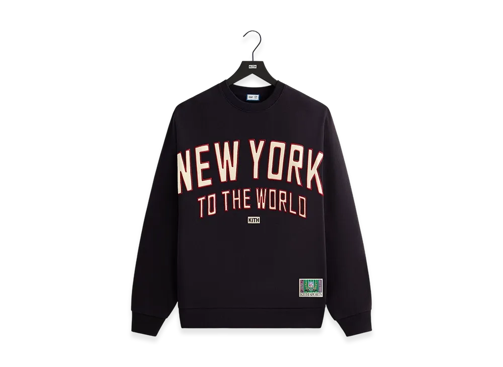 Kith x the NFL New York Giants Victory Vintage Nelson Crewneck "Ink"