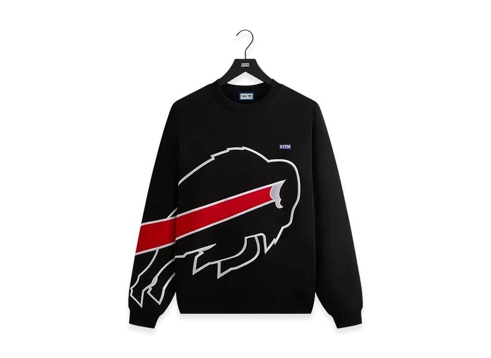 Kith x the NFL Buffalo Bills Vintage Nelson Crewneck "Black"