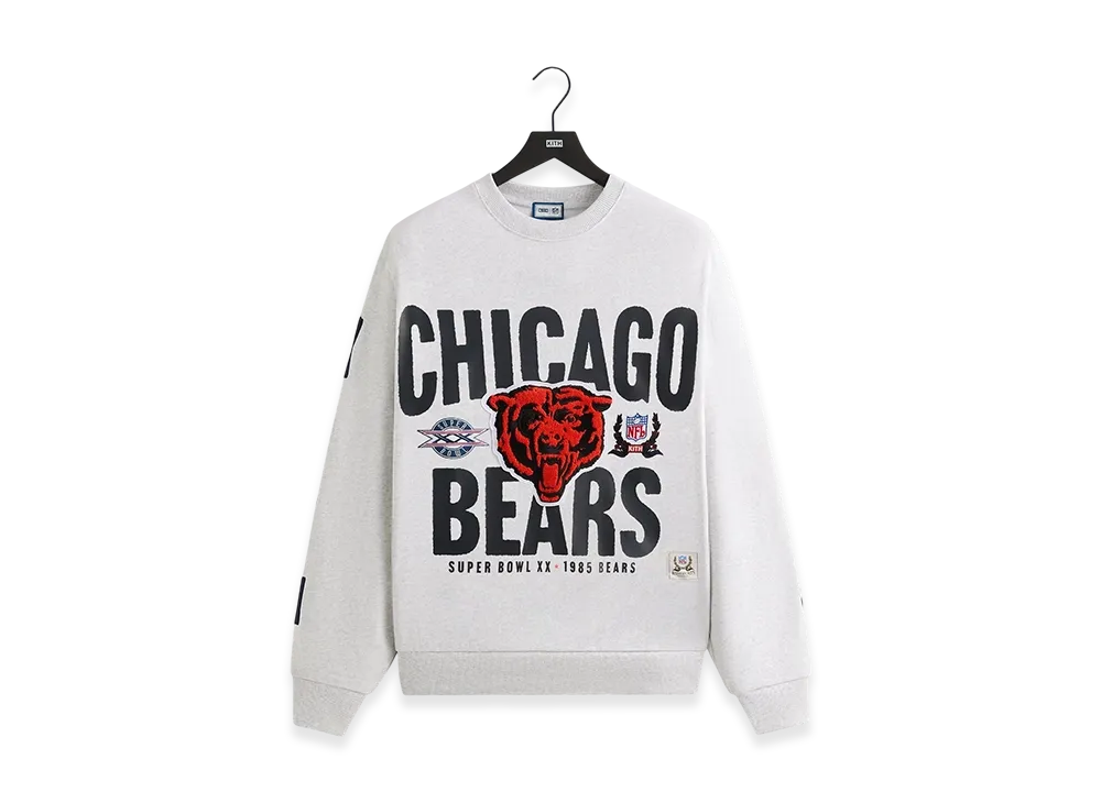 Kith x the NFL Chicago Bears 1985 Vintage Crewneck "Light Heather Grey"