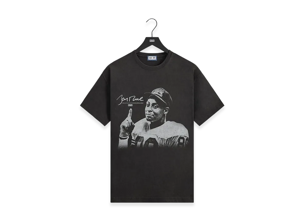 Kith for the NFL Jerry Rice Vintage Jones Tee "Black"