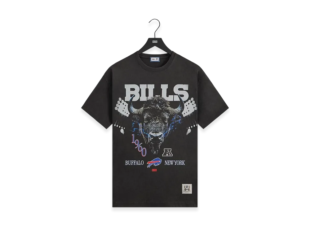 Kith x the NFL Buffalo Bills Photo Vintage Jones Tee "Black"