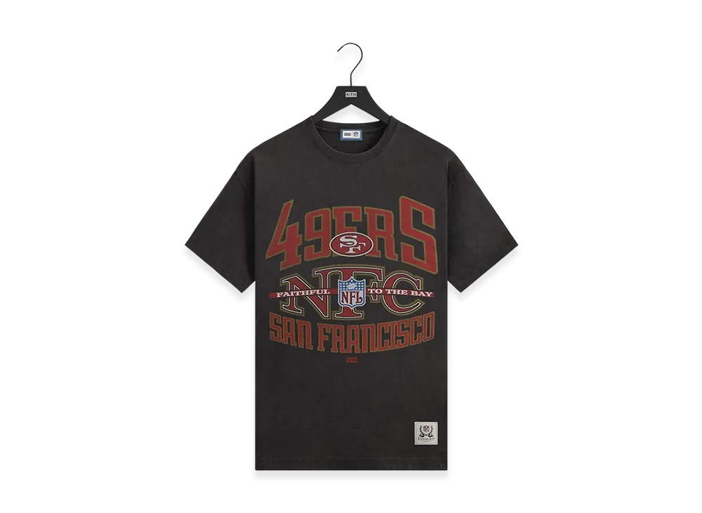 Kith x the NFL San Francisco 49ers XXL Vintage Jones Tee "Black"