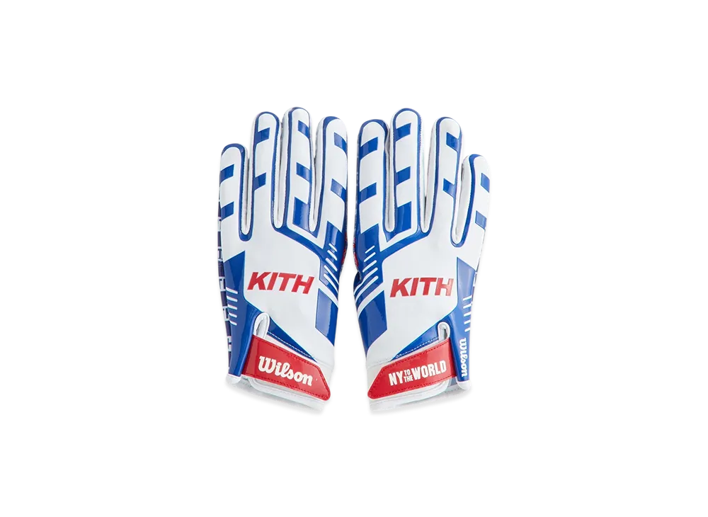 Kith x Wilson for the NFL Receiver Gloves "Blue/White"