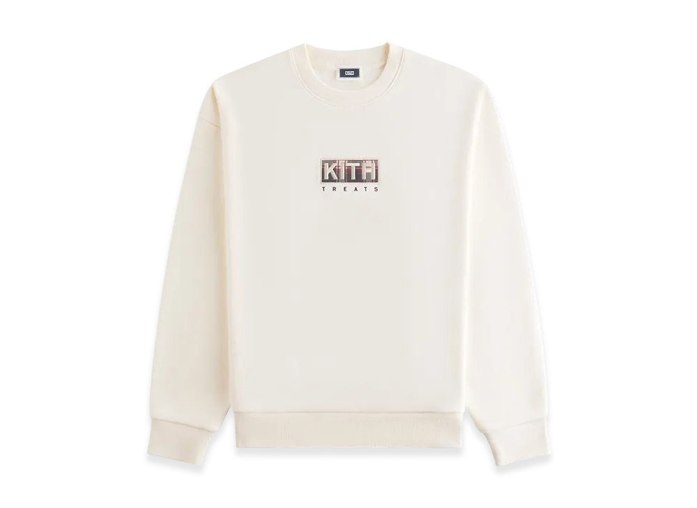 Kith Treats Plaid Logo Nelson Crewneck "Sandrift"