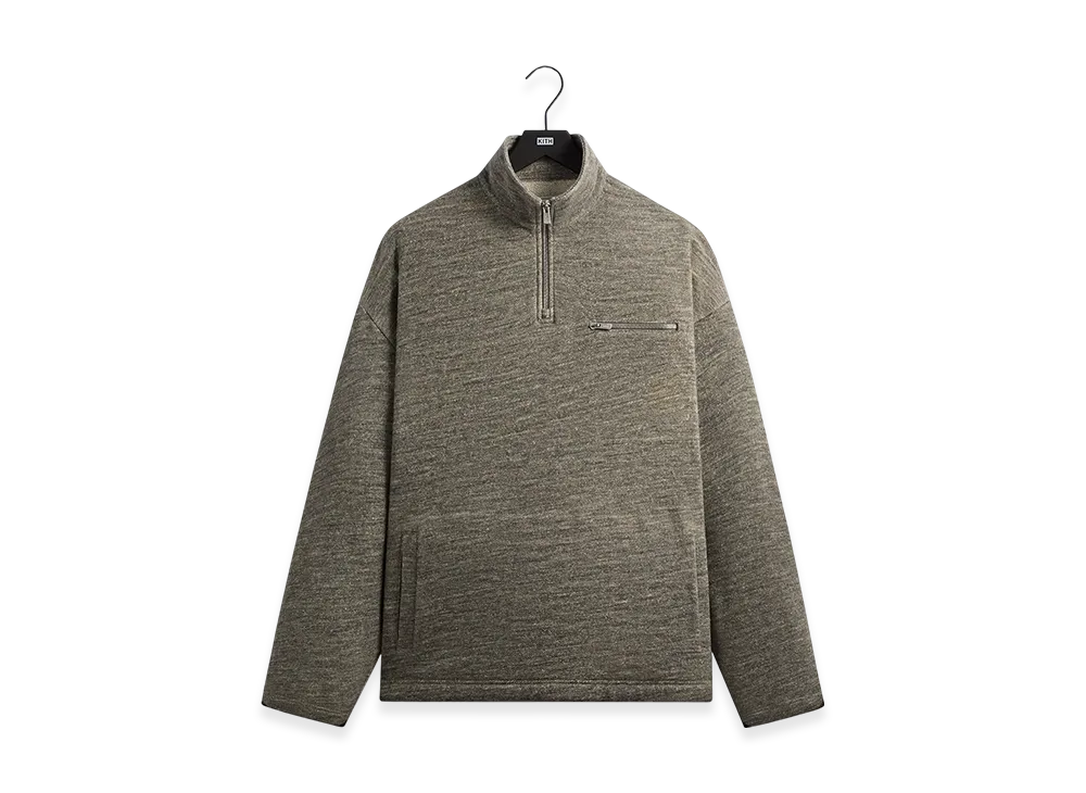 Kith &Kin Gene Quarter Zip Pullover "Medium Heather Grey"