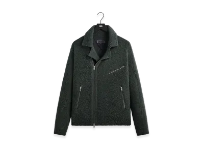 Kith Plush Knit Brian Moto Jacket "Machine"