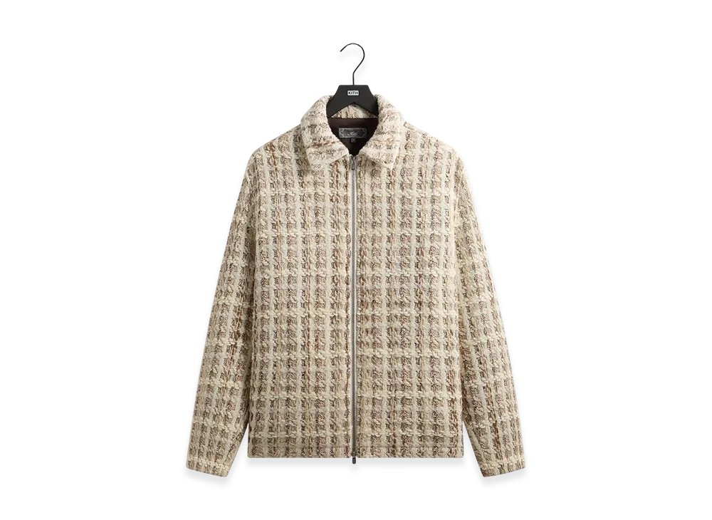 Kith Windowpane Tweed Coaches Jacket "Hallow"