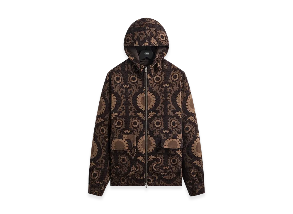 Kith Chenille Tapestry Selfridge Zip Up Hoodie "Kindling"