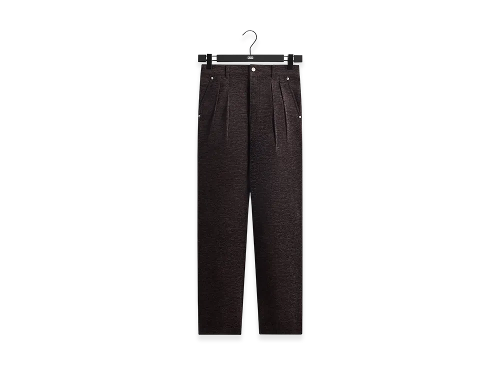 Kith Chenille Brett Pleated Taper Trouser "Kindling"