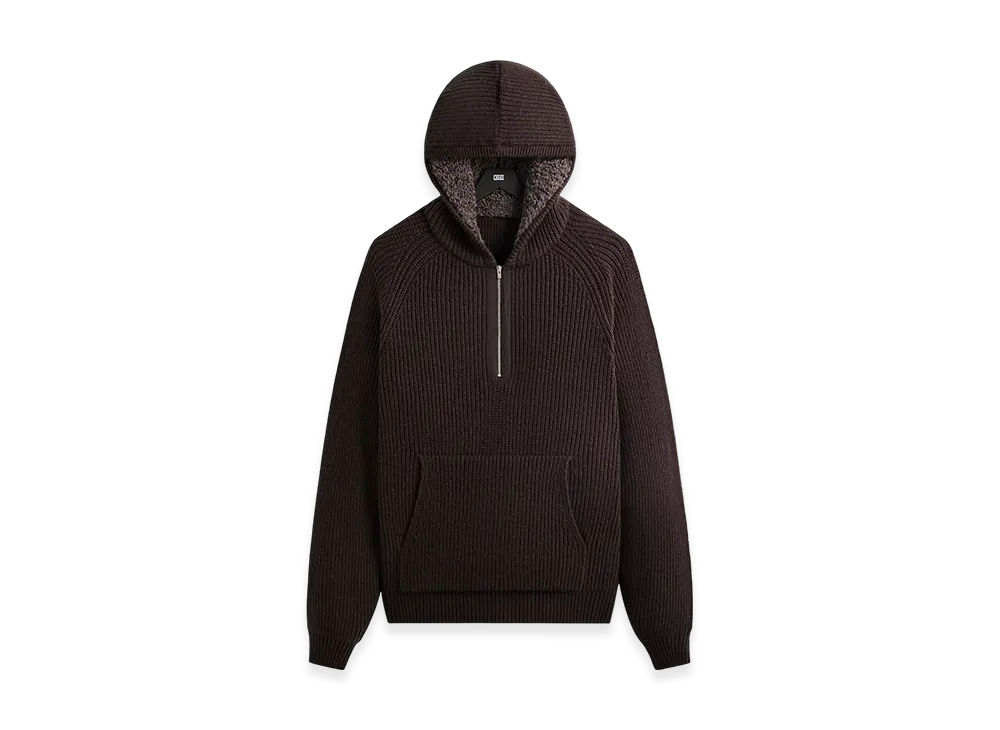 Kith Merino Knit Quarter Zip Hoodie "Kindling"