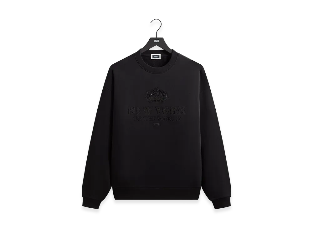 Kith New York To The World Crown Crewneck "Black"