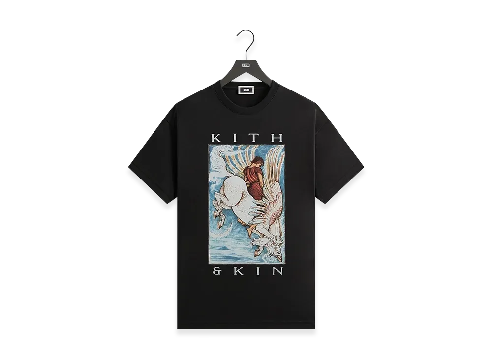 Kith x &Kin Pegasus Tee "Black"