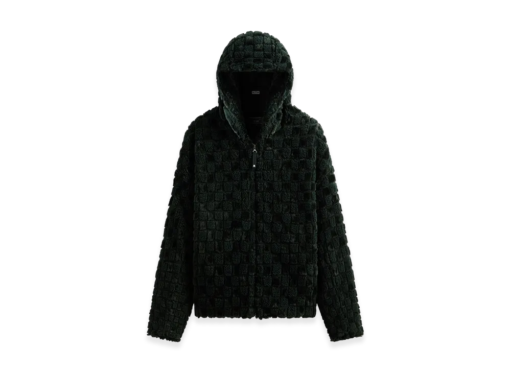 Kith Faux Fur Cropped Hoodie Bomber "Stadium"