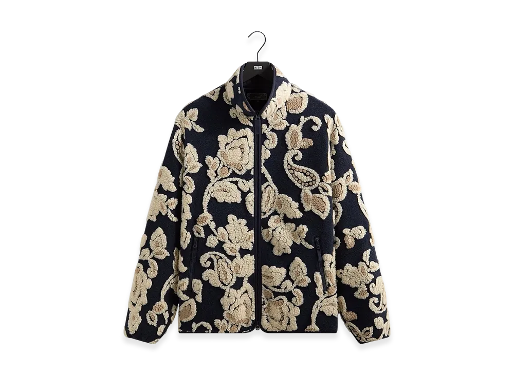 Kith Paisley Vine Sherpa Harper Jacket "Nocturnal"