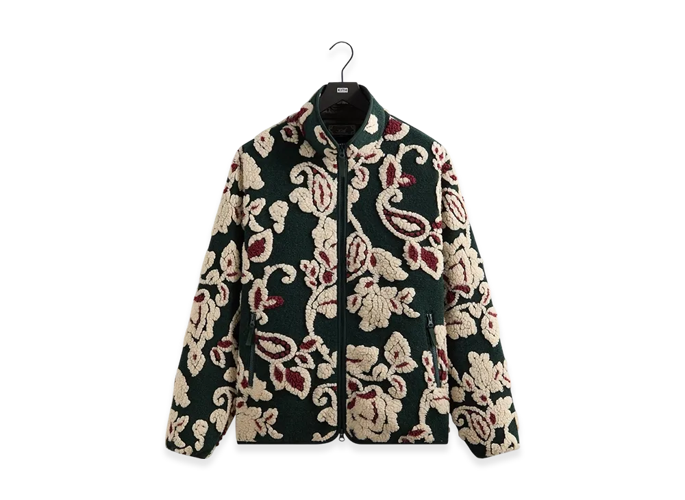 Kith Paisley Vine Sherpa Harper Jacket "Stadium"