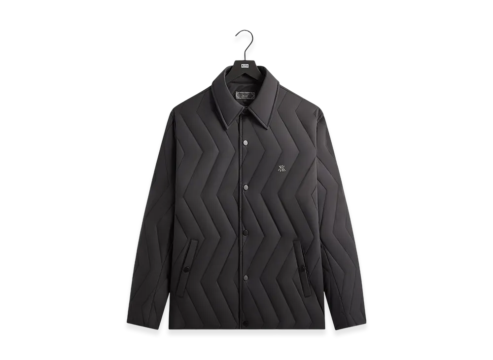Kith Quilted Puffed Reese Shirt Jacket "Black"