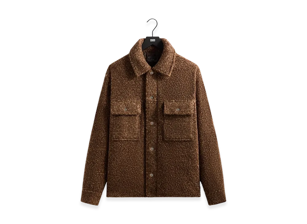 Kith Boucle Puffed Ace Shirt Jacket "Terra"