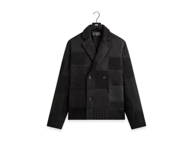 Kith Chenille Plaid Brixton Puffed Shirt Jacket "Black"