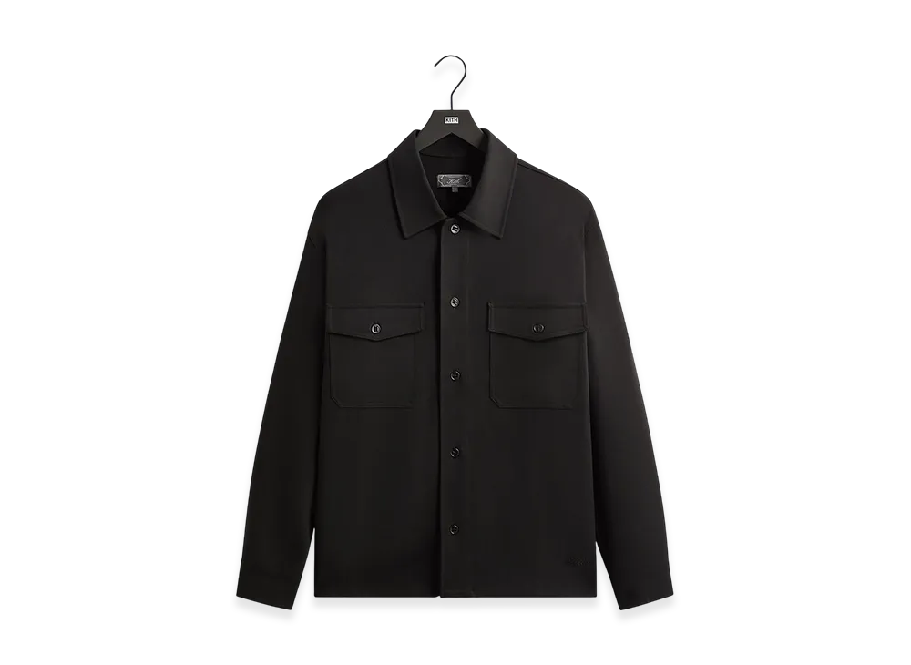 Kith Midweight Double Weave Ace Shirt "Black"