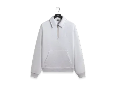Kith Quarter Zip Popover Sweatshirt "Light Heather Grey"