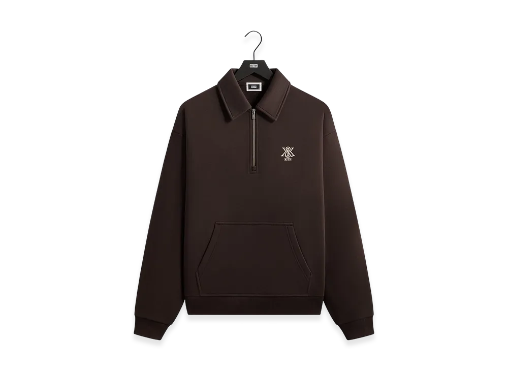 Kith Quarter Zip Popover Sweatshirt "Kindling"