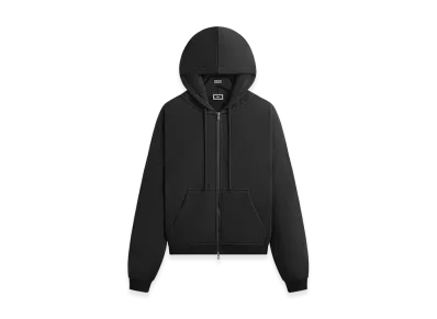 Kith Lofty Fleece Cropped Braxton Hoodie "Black"