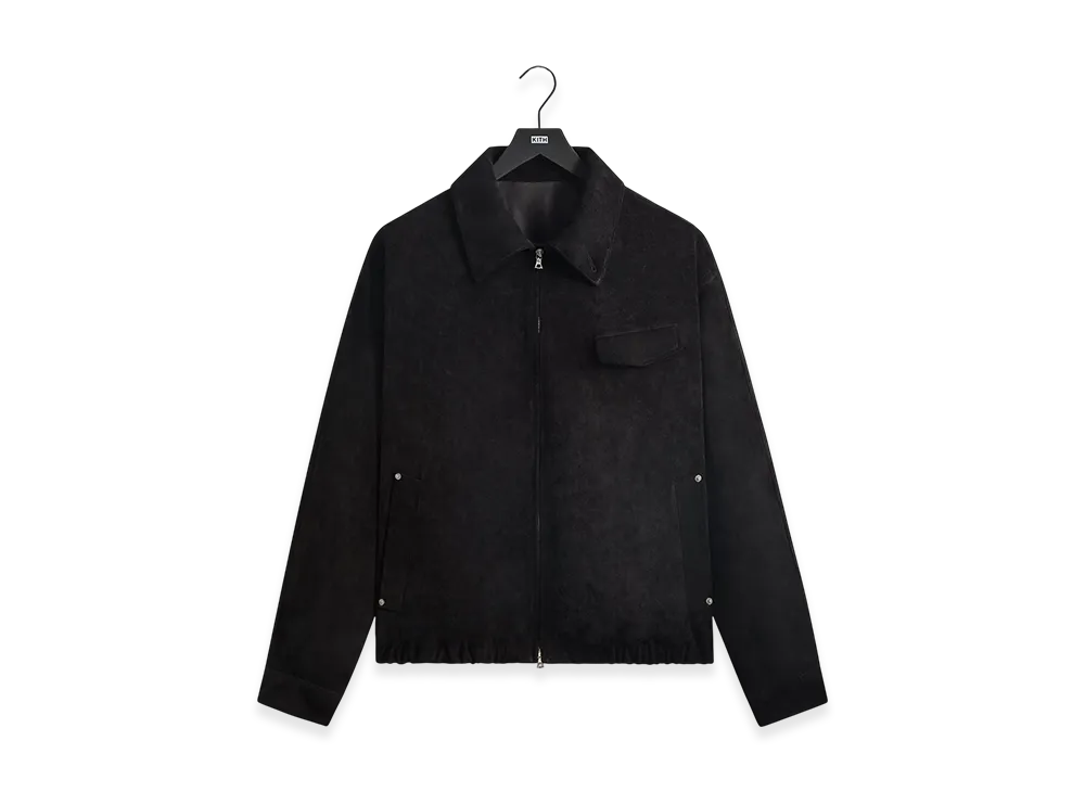 Kith 101 for ssstein Suede Zip Front Jacket "Black"