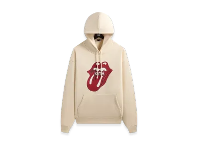 Kith x The Rolling Stones Classic Logo Nelson Hoodie "Muslin"