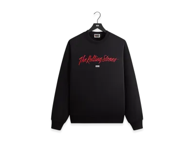 Kith x The Rolling Stones Monogram Tongue Nelson Crew "Black"