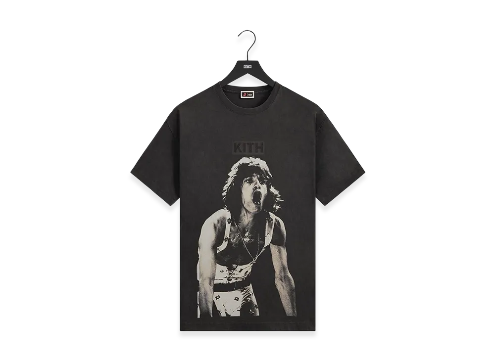 Kith x The Rolling Stones Mick Jagger Concert Photo Vintage Tee "Black"