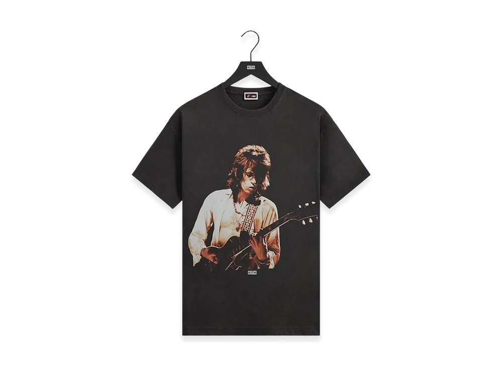 Kith for The Rolling Stones Keith Richards Concert Photo Vintage Tee "Black"