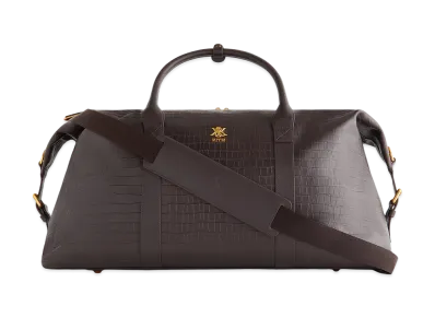 Kith Croc Debossed Leather Duffle Bag "Incognito"