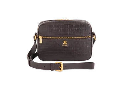 Kith Croc Debossed Leather Camera Crossbody "Incognito"