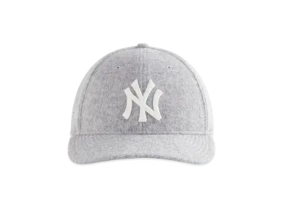 Kith x New Era for the New York Yankees Brushed Jersey 59Fifty Low Profile Fitted Cap "Medium Heather Grey"